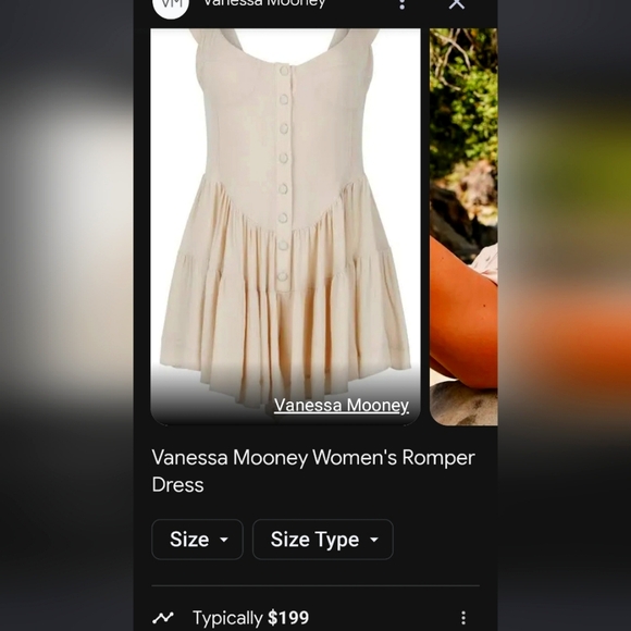 Vanessa Mooney frilly white romper, NWT. Womens sz Small - Picture 6 of 6